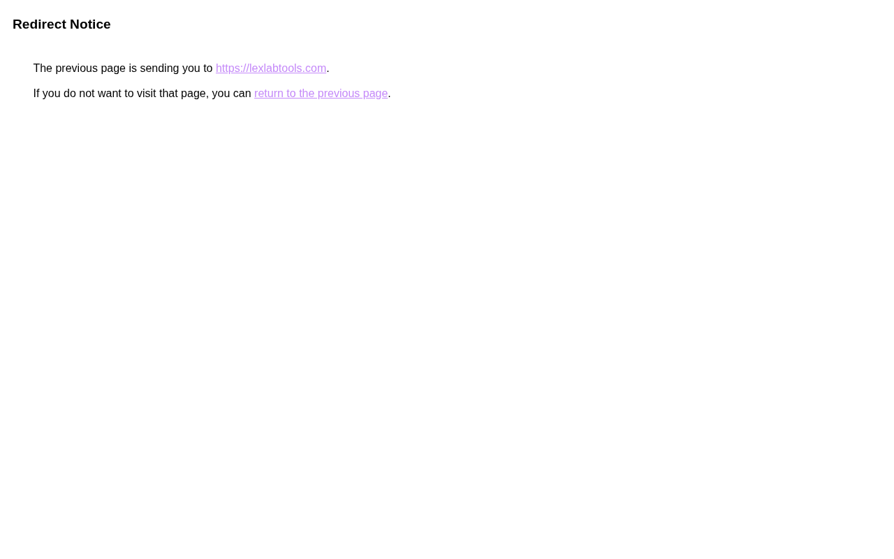Google Redirect Notice